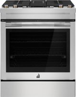 JennAir - 6.2 Cu. Ft. Slide-In Dual Fuel Convection Range with Self-Cleaning and Air Fry - Stainless Steel - Front_Zoom