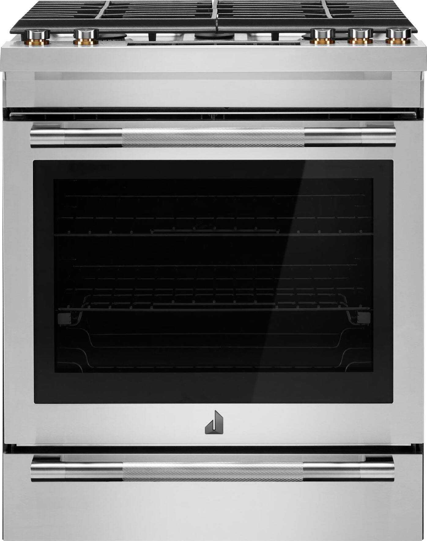 JennAir - 7.1 Cu. Ft. Slide-In Dual Fuel Convection Range with Self-Cleaning and Air Fry - Stainless Steel