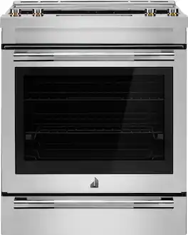 JennAir - 7.1 Cu. Ft. Slide-In Electric Convection Range with Triple-Choice Element - Stainless Steel