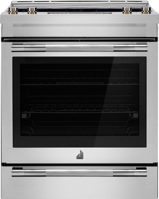 Front Zoom. JennAir - 7.1 Cu. Ft. Slide-In Electric Convection Range with Triple-Choice Element - Stainless Steel.
