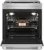 Alt View 2. JennAir - 7.1 Cu. Ft. Slide-In Electric Convection Range with Triple-Choice Element - Stainless Steel.