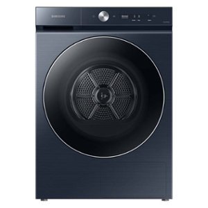 Samsung - BESPOKE 7.8 Cu. Ft. Stackable Smart Electric Dryer with Steam and Ventless Hybrid Heat Pump - Brushed Navy