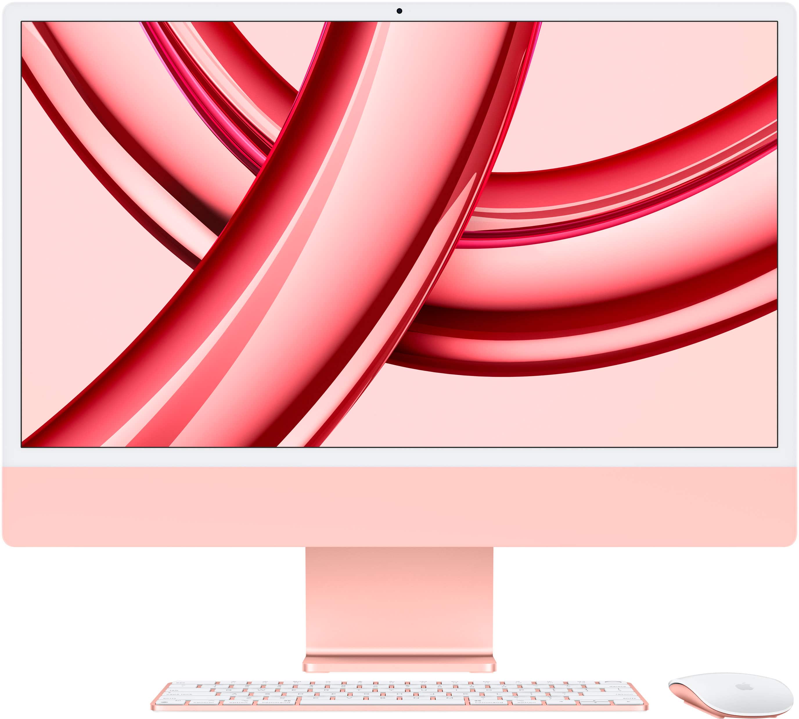 Apple - iMac 24" All-in-One - M3 chip - 8GB Memory - 256GB - Pink - Front_Zoom