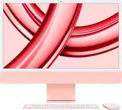 Apple - iMac 24" All-in-One - M3 chip 10-Core - 8GB Memory - 256GB - Pink - Front_Zoom