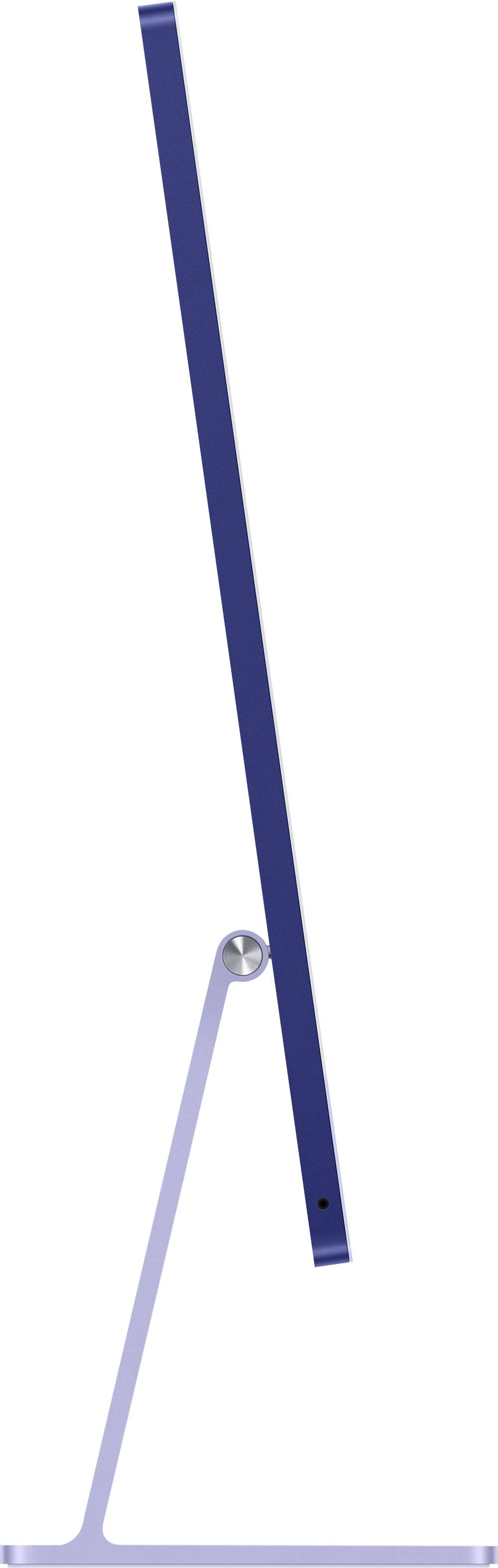 Angle. Apple - iMac 24" All-in-One - M3 chip - 8GB Memory - 256GB (Latest Model) - Purple.