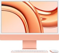 Apple - iMac 24" All-in-One - M3 chip - 8GB Memory - 256GB (Latest Model) - Orange - Front_Zoom