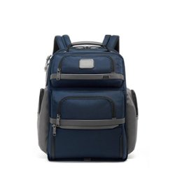 TUMI - Alpha Brief Backpack - Navy/Grey - Front_Zoom