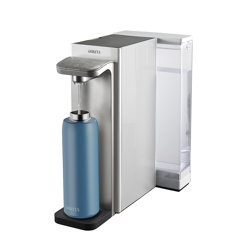 Brita Hub Instant Potente sistema de filtro de agua para encimera,  eléctrico con cable, depósito de agua de 12 tazas, incluye filtro de bloque  de