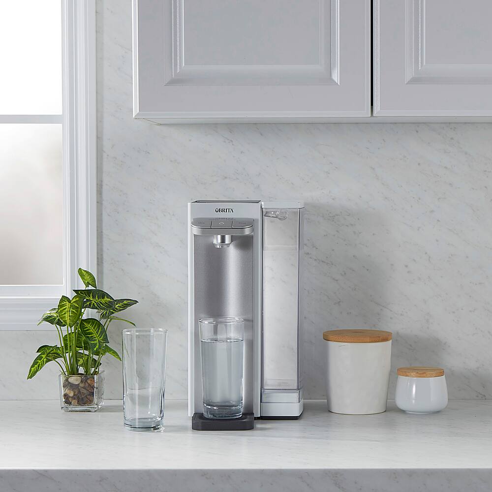Alt View 17. Hamilton Beach - Brita Hub Instant Powerful Countertop Water Filtration System - WHITE.