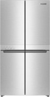 KitchenAid - 19.4 Cu. Ft. Bottom-Freezer 4-Door French Door Refrigerator - Stainless Steel - Front_Zoom