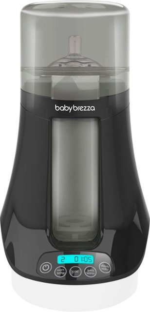Front. Baby Brezza - Safe Bottle and Breastmilk Warmer - Black.