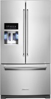 KitchenAid - 27 Cu. Ft. French Door Refrigerator with External Water and Ice Dispenser - Stainless Steel - Front_Zoom