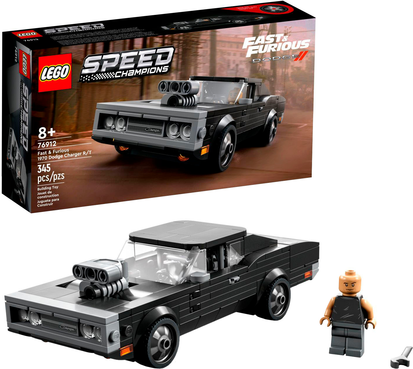 LEGO Speed Champions Fast u0026 Furious 1970 Dodge Charger R/T 76912 6393766 -  Best Buy