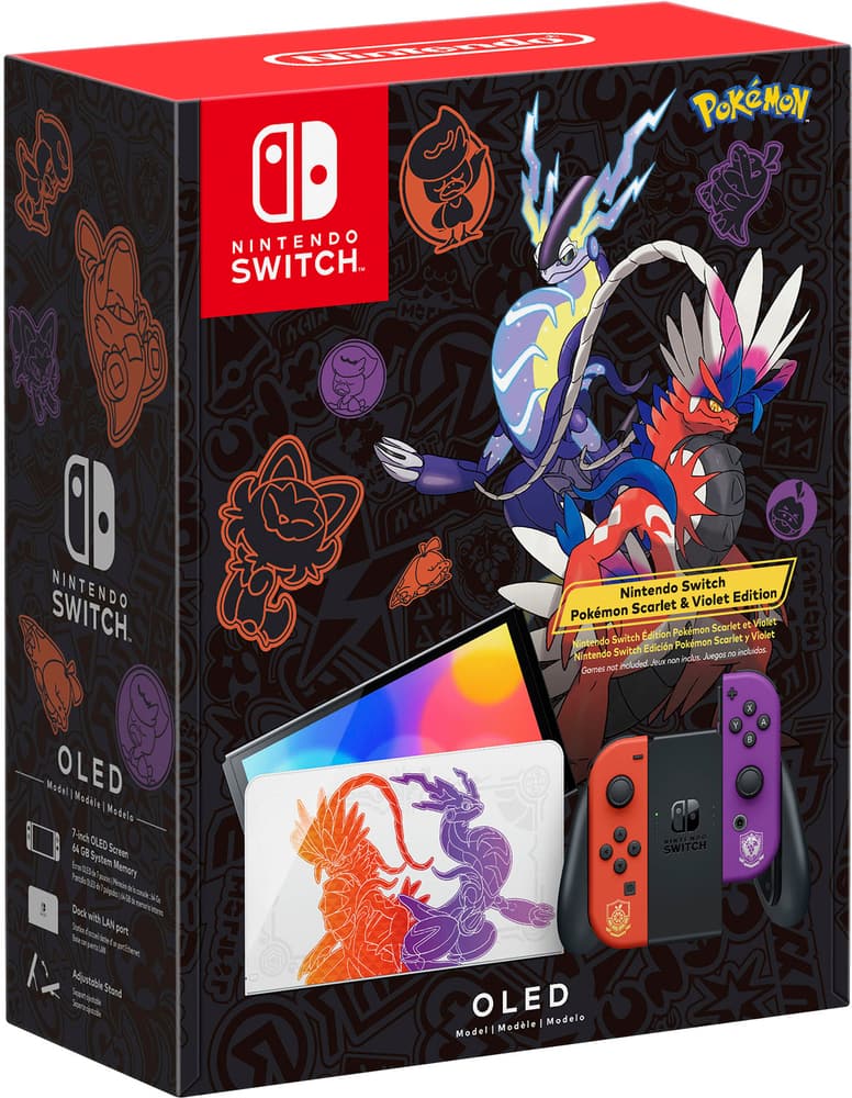 Geek Squad Certified Refurbished Switch – OLED Model: Pokémon Scarlet & Violet Edition - Nintendo Switch – OLED Model - Front_Zoom