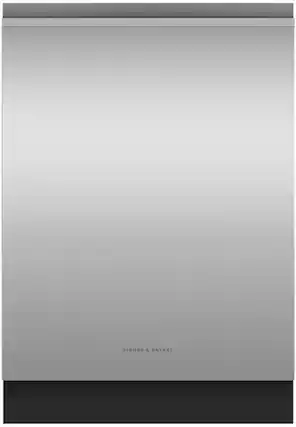 Front. Fisher & Paykel - 24-in Top Control Built-in Dishwasher - Stainless Steel.