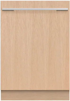 Front. Fisher & Paykel - 24-in Top Control Built-in Dishwasher - Custom Panel Ready.