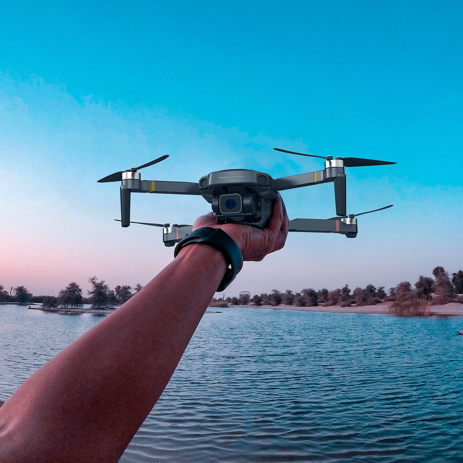 Alt View 17. Snaptain - P30 4K Drone with Camera GPS and Remote Controller - Grey.