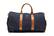 Angle. PKG - Rosedale 41L Recycled Garment Duffle Bag - Navy/Tan.