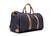 Front. PKG - Rosedale 41L Recycled Garment Duffle Bag - Navy/Tan.