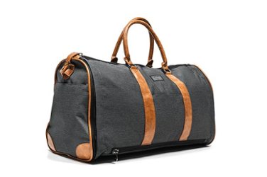 PKG - Rosedale 41L Recycled Garment Duffle Bag - Grey/Tan - Front_Zoom