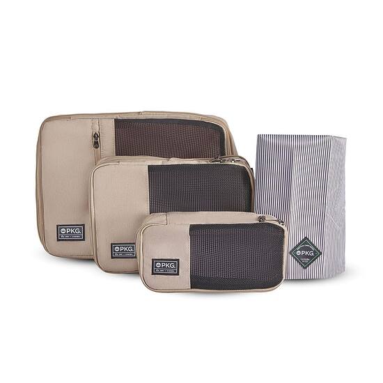 PKG Union Recycled Packing Cubes 3 Pack Ginger Root Tan PKG UNIO