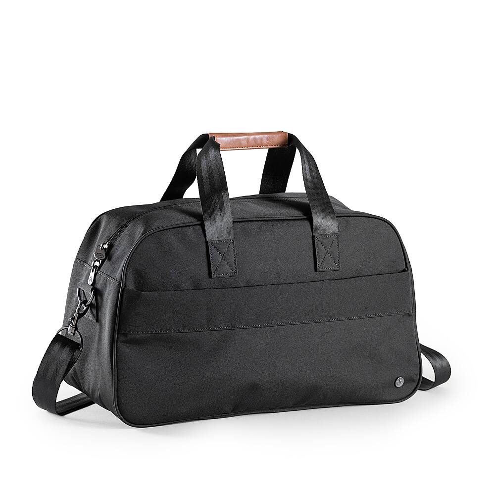 PKG - Westmount 26L Recycled Duffle Bag - Black/Tan - Front_Zoom