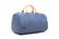 Front. PKG - Bishop 42L Recycled Duffle Bag - Blue/Light Tan.