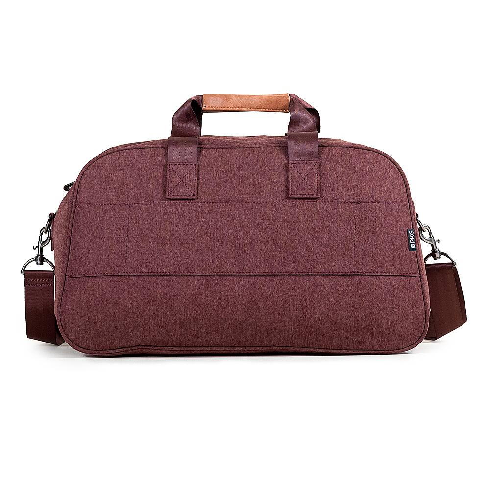 Alt View 11. PKG - Westmount 26L Recycled Duffle Bag - Rum Raisin/Tan.