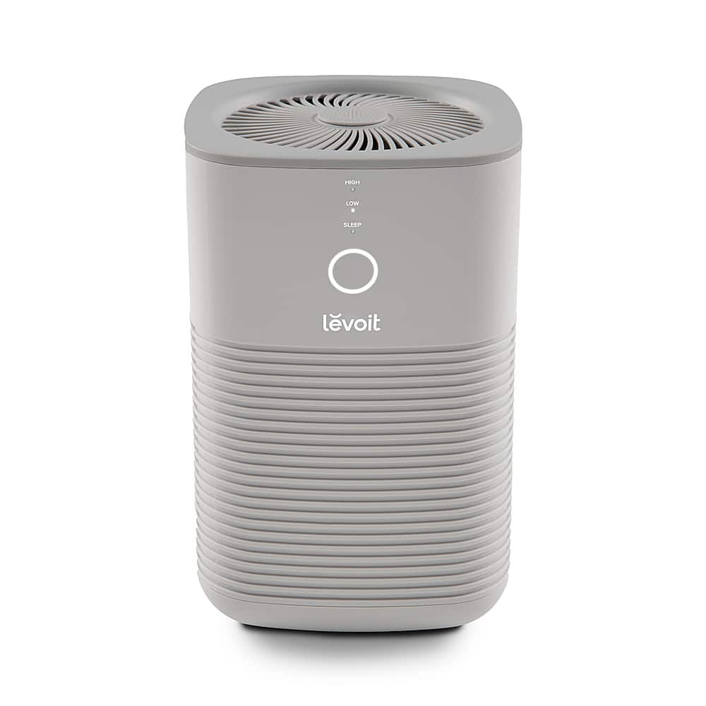 Levoit - Desktop Air Purifier - Gray - Front_Zoom