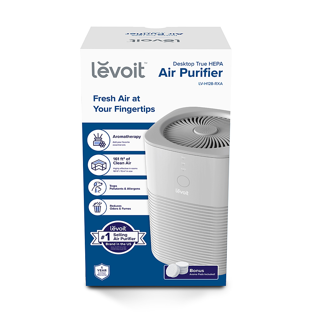 LEVOIT+LV-H128+Portable+Air+Purifier+-+White for sale online