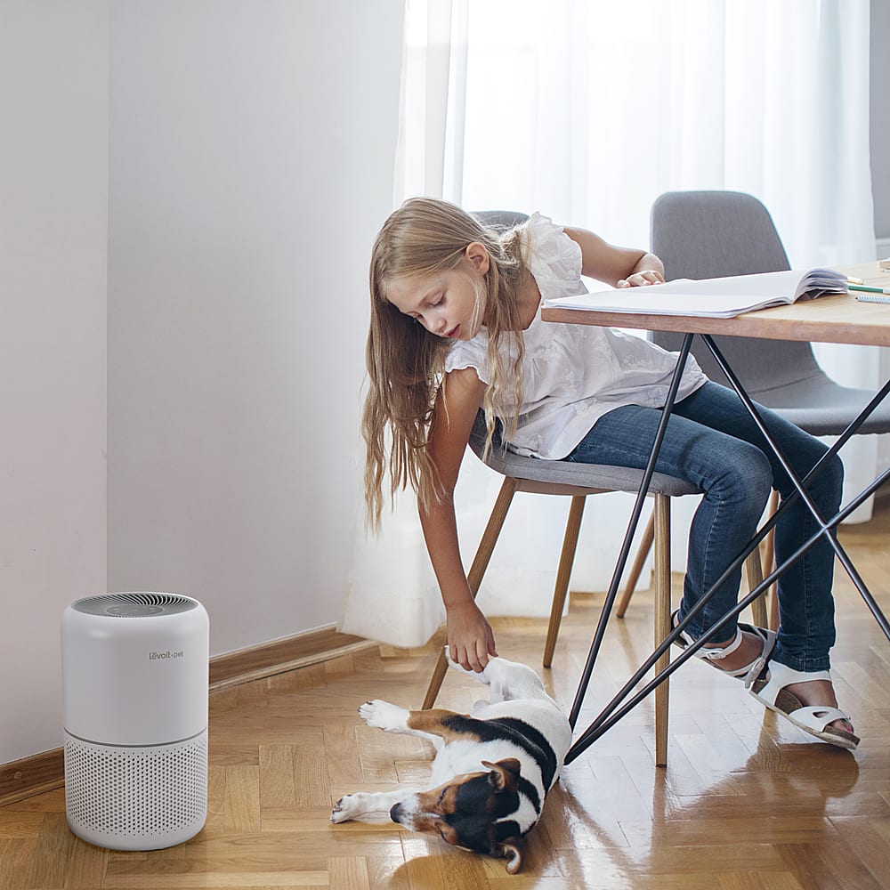 Alt View 14. Levoit - Pet Care True HEPA Air Purifier - Gray.