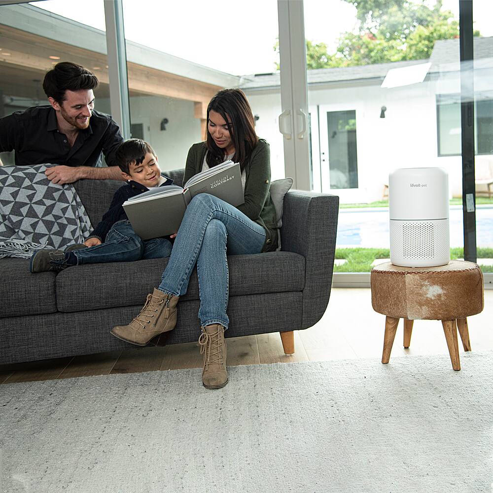 Alt View 16. Levoit - Pet Care True HEPA Air Purifier - Gray.