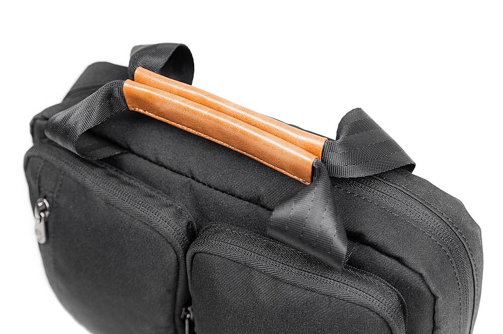 Alt View 13. PKG - Simcoe Recycled Toiletry Bag - Black/Tan.