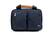 Angle. PKG - Simcoe Recycled Toiletry Bag - Navy/Tan.