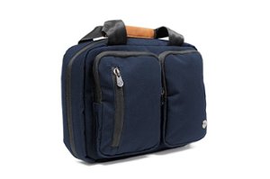PKG - Simcoe Recycled Toiletry Bag - Navy/Tan - Front_Zoom