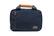 Left. PKG - Simcoe Recycled Toiletry Bag - Navy/Tan.