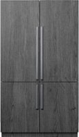 Dacor - 27.7 Cu. Ft. 4-Door Flex French Door Built-In Smart 48" Refrigerator with Beverage Center and Whiskey Ball Ice - Custom Panel Ready - Front_Zoom