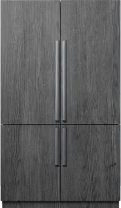 Front. Dacor - 27.7 Cu. Ft. 4-Door Flex French Door Built-In Smart 48" Refrigerator with Beverage Center and Whiskey Ball Ice - Custom Panel Ready.