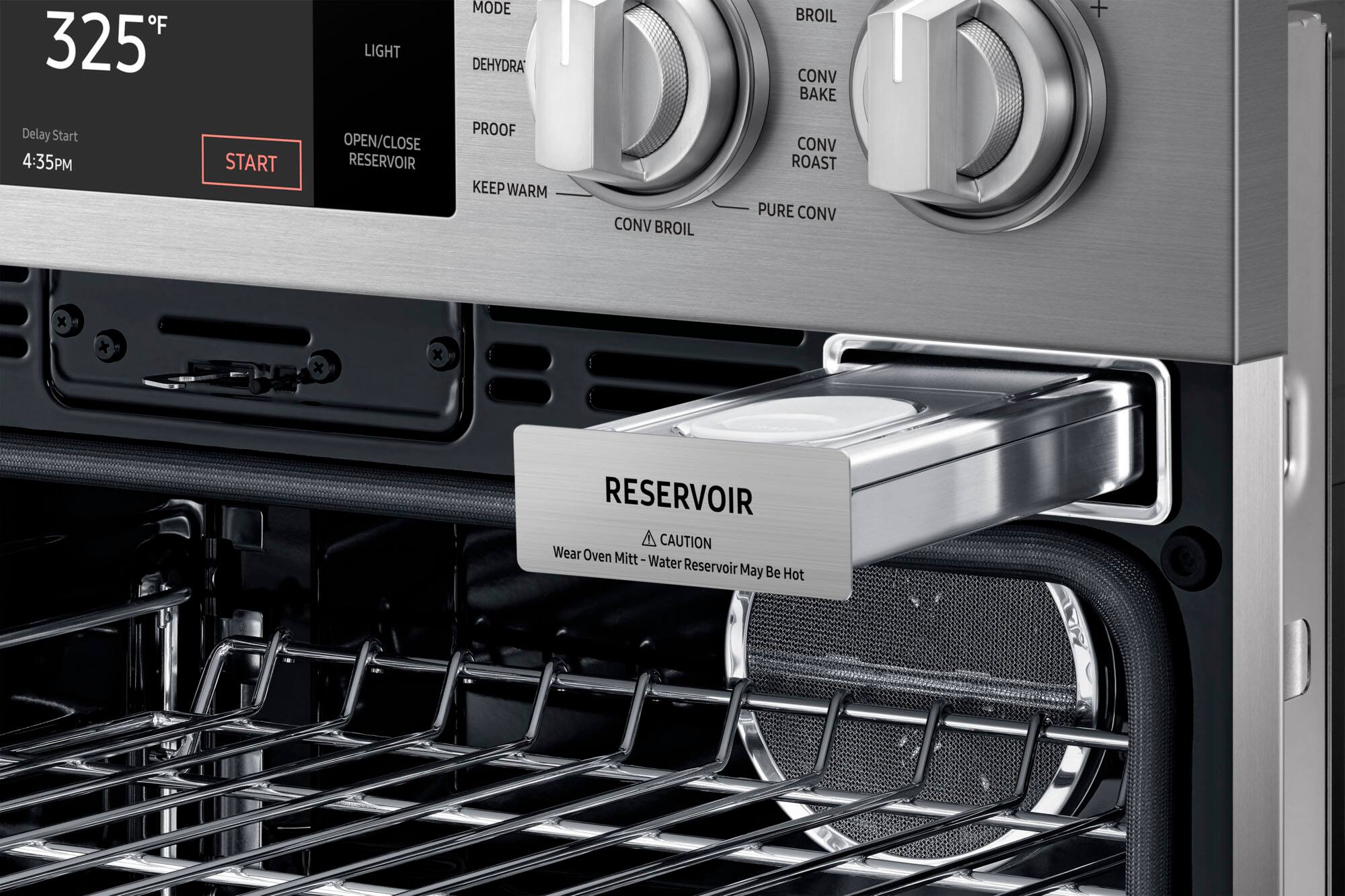 Alt View 12. Dacor - Transitional 30" Built-In Electric Four-Part Pure Convection Double Wall Oven with Steam Assist and Chef Mode - Silver Stainless Steel.