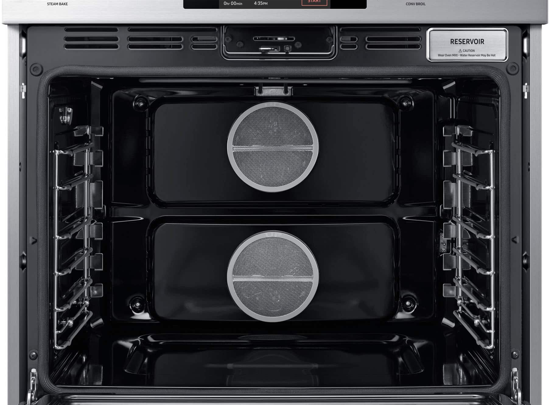 Alt View 14. Dacor - Transitional 30" Built-In Electric Four-Part Pure Convection Double Wall Oven with Steam Assist and Chef Mode - Silver Stainless Steel.