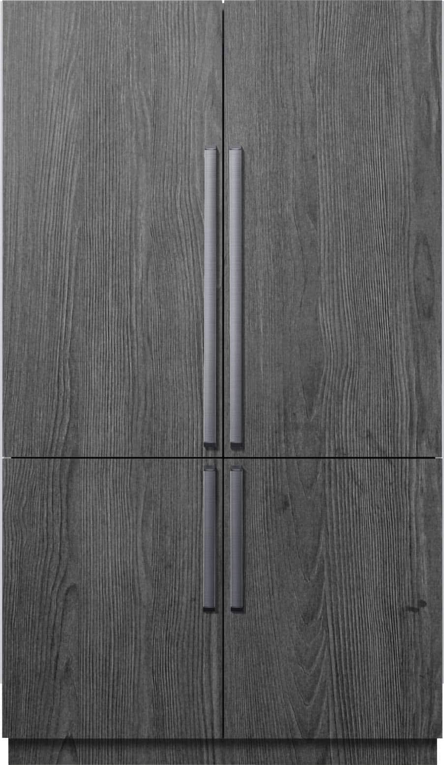 Front. Dacor - 27.7 Cu. Ft. 4-Door Flex French Door Built-In Smart 48" Refrigerator with Precise Cooling - Custom Panel Ready.