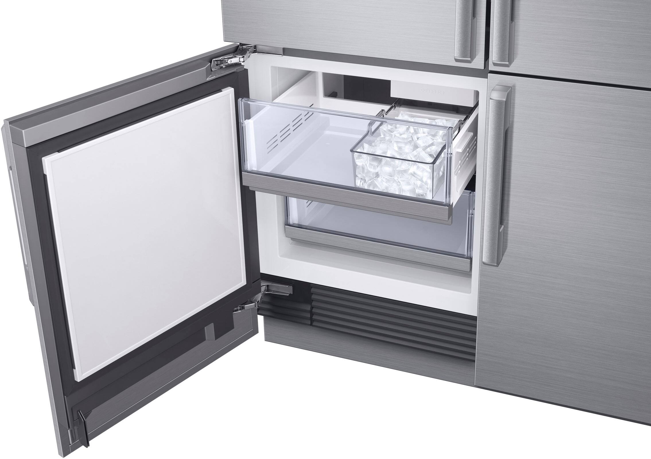 Alt View 4. Dacor - 27.7 Cu. Ft. 4-Door Flex French Door Built-In Smart 48" Refrigerator with Precise Cooling - Custom Panel Ready.