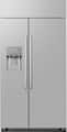 Dacor - 42 in. Wide 24.0 Cu. Ft. Side-by-Side Built-In Refrigerator with Precise Cooling and External Water & Ice Dispenser - Stainless Steel