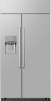 Dacor - 24.0 Cu. Ft. Side-by-Side Built-In Refrigerator with Precise Cooling and External Water & Ice Dispenser - Stainless Steel - Front_Zoom