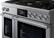 Alt View 2. Dacor - Transitional 7.7 Cu. Ft. Slide-In Gas Four-Part Pure Convection Range with Self-Cleaning and SimmerSear Burners - Silver Stainless Steel.