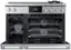 Alt View 11. Dacor - Contemporary 8.8 Cu. Ft. Slide-In Dual Fuel Four-Part Pure Convection Range with GreenClean and Chef Mode - Silver Stainless Steel.