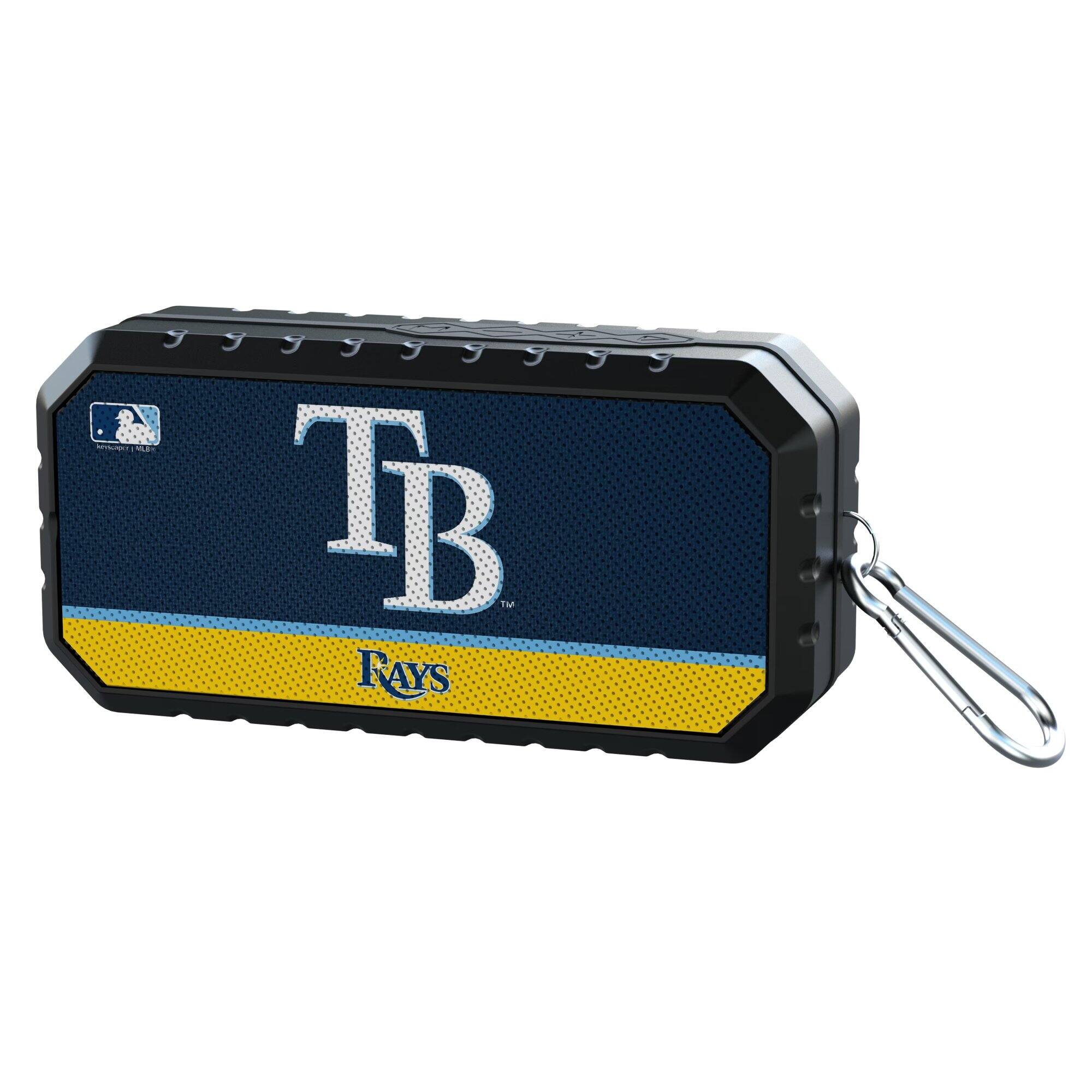 Alt View 1. Keyscaper - Tampa Bay Rays End Zone Water Resistant Bluetooth Speaker - Multicolor.