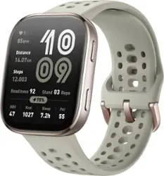 Amazfit - Bip 6 Smartwatch 50.03mm Silicone - Stone - (2025) - Front_Zoom