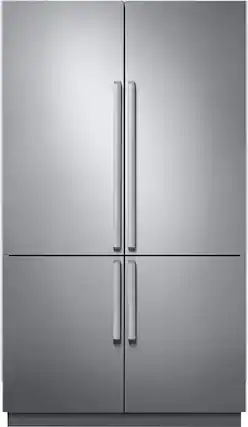 Front. Dacor - Panel Kit for 48" French Door Refrigerators (DRF48*) - Silver Stainless Steel.