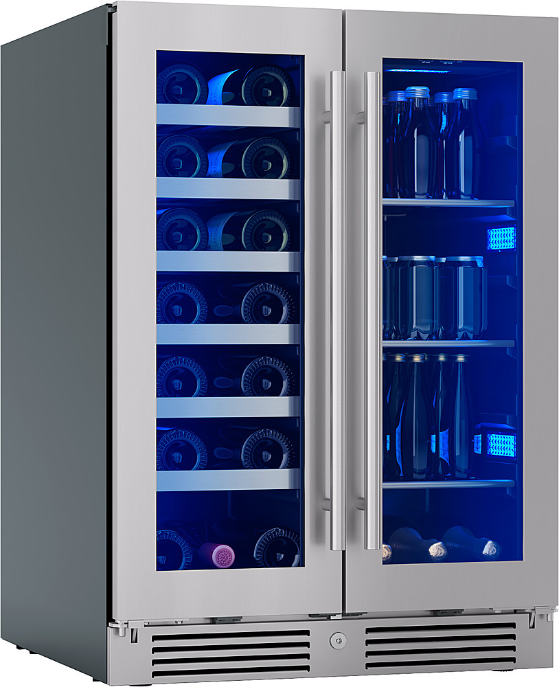 Zephyr Brisas 24 in. 8-Bottle and 112-Can Single Zone Beverage Cooler  Stainless Steel BBV24C01AG - Best Buy